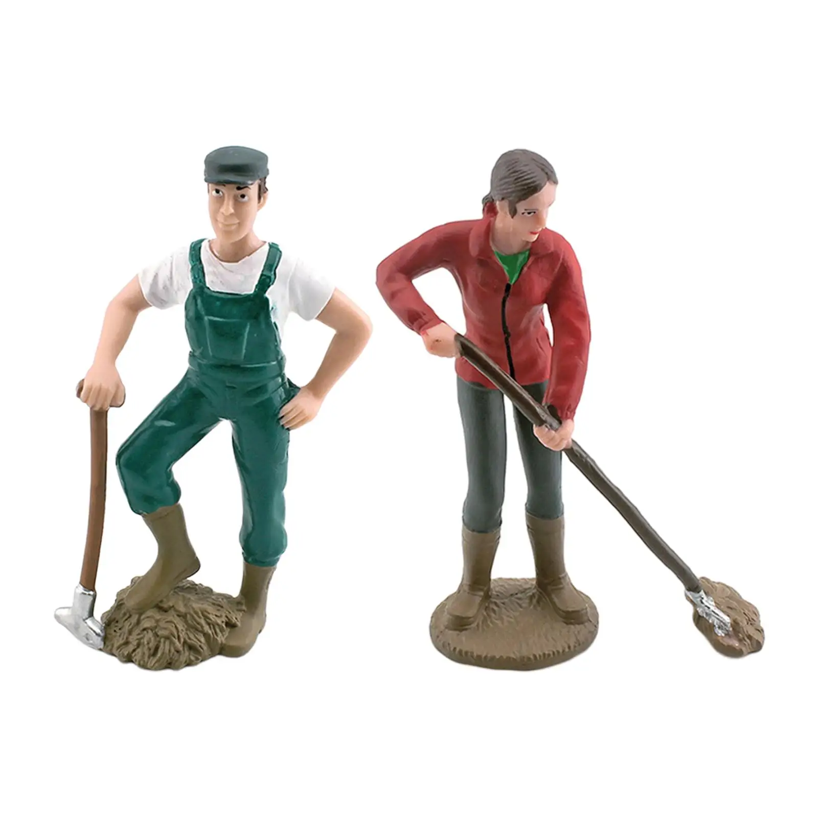 Farm Keeper Figurines Role Play Figure Farmer People Figures Children