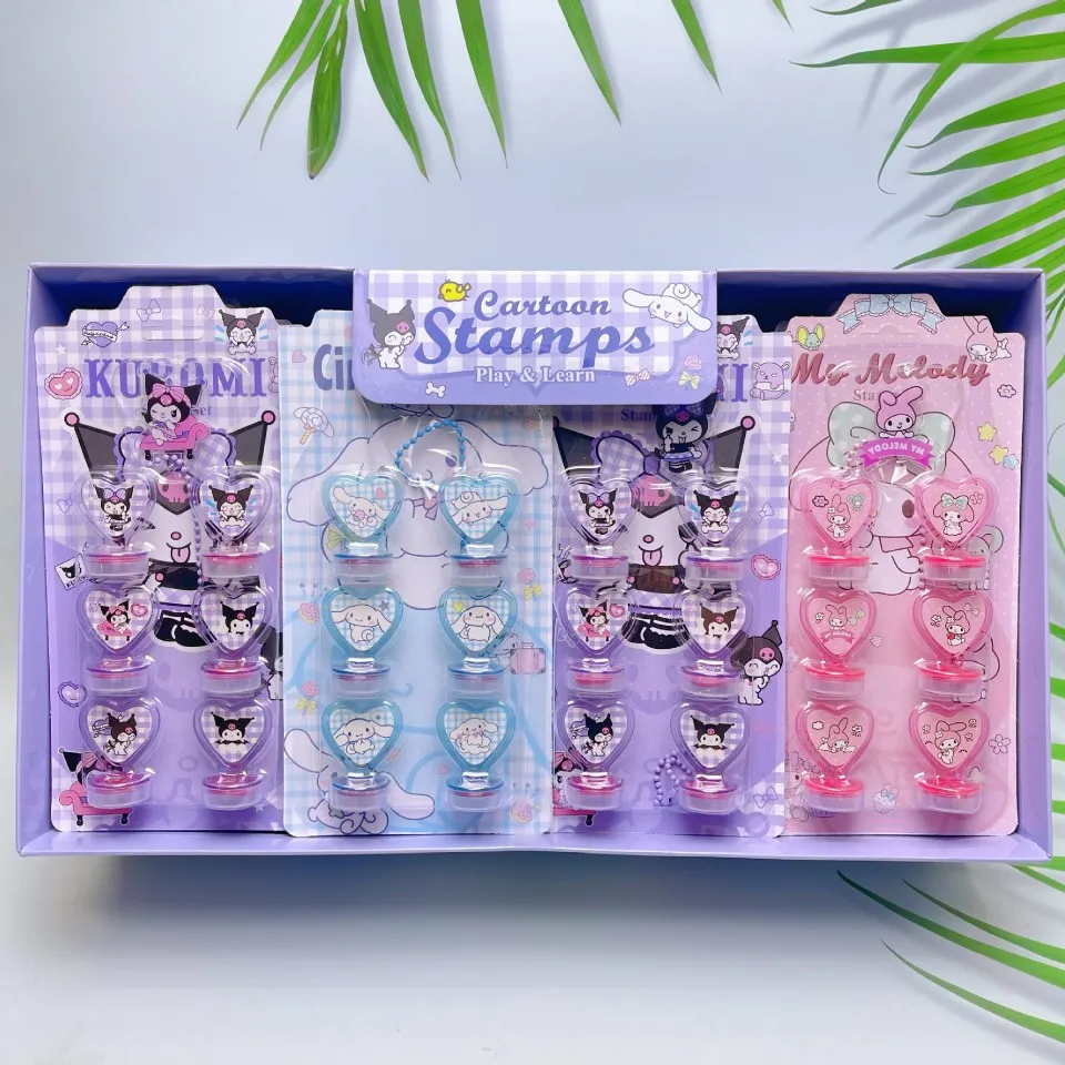 

24 шт. Sanrio Cinnamoroll Melody, милый мультяшный узор, печать, детский подарок, игрушка, Канцелярский набор, кусачки, награда для учеников