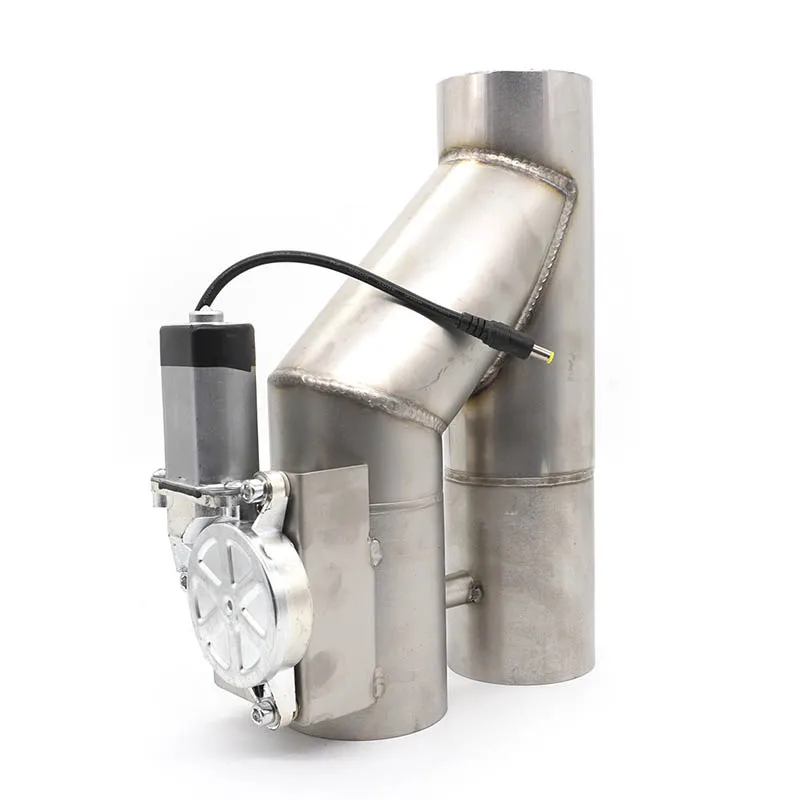 2.5/3 Inch Y-shaped Exhaust Valve Stainless Steel Electrically Exhaust Cutout Single Valve Automotive Modification Accessories