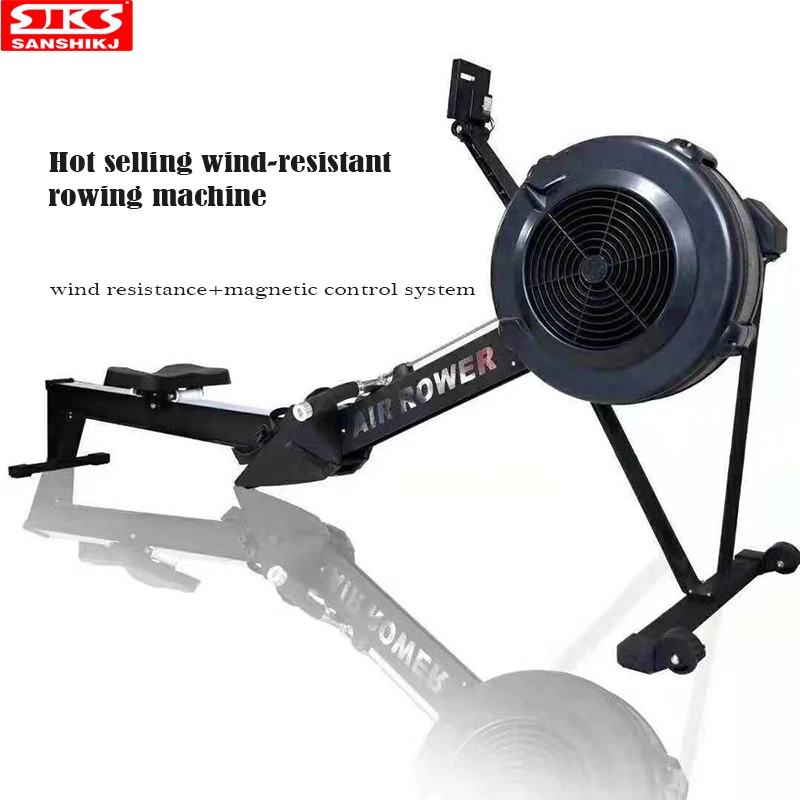 All Steel Foldable Wind Resistance Rowing Machine Indoor Bodybuilding