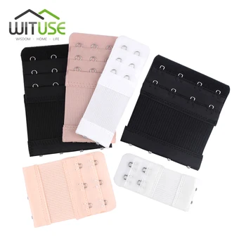 Estensione del reggiseno estensione della cinghia 2/3 righe 2/3/4 ganci fibbie donna Intimates allungati estensori del gancio del reggiseno regolabile nero bianco