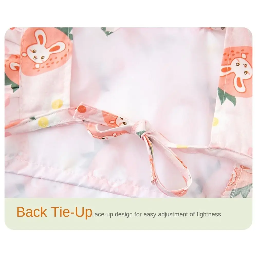 Anti-dirty Baby Feeding Bib Waterproof Princess Dress Style Sleeveless Bibs Rabbit Cartoon Baby Saliva Cloths Infant Toddler