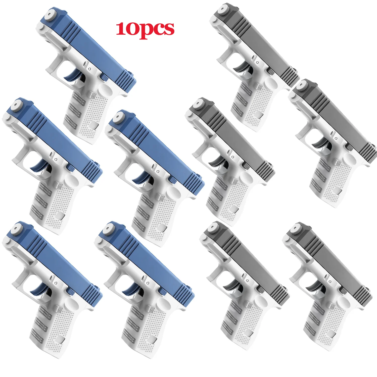 GOWKE 10PCS New Water Gun NON Electric  Pistol Shooting Toy Full Automatic Summer Beach Toy For Kids Children Boys Girls Adults 4