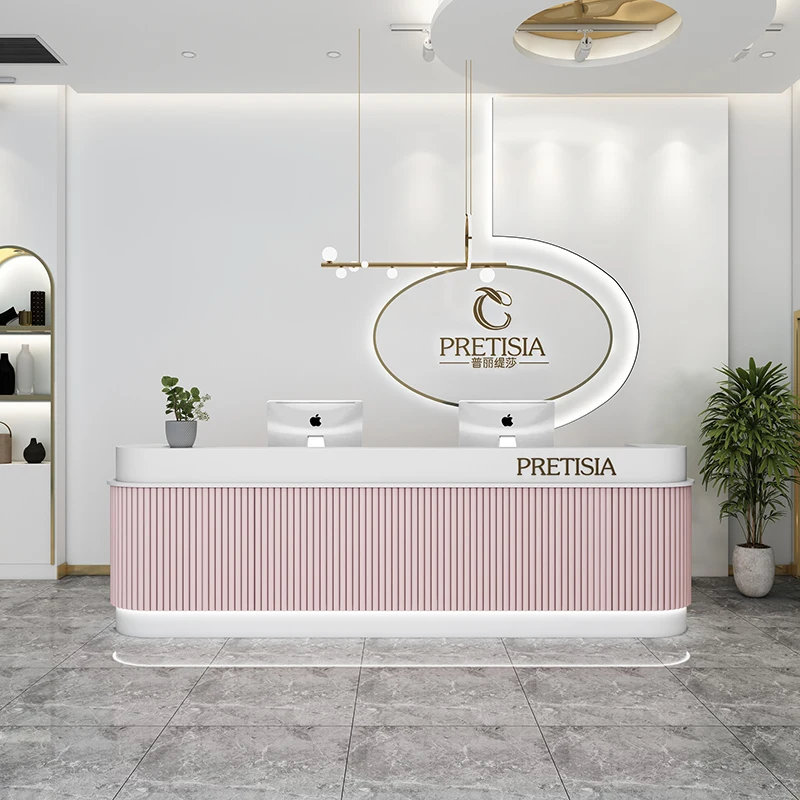 Podium Reception Desks Beauty Salon Front Spa Counter Cash Register Table Lectern Comptoir Caisse De Boutique Bar Furniture
