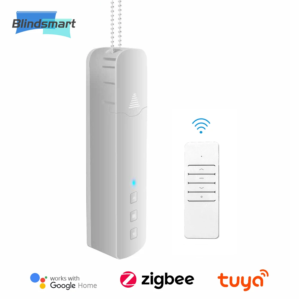 

Поворотный привод Blindsmart Tuya Zigbee, встроенный аккумулятор, для глухой двигатель, работает с голосовым управлением Alexa Google Assistant
