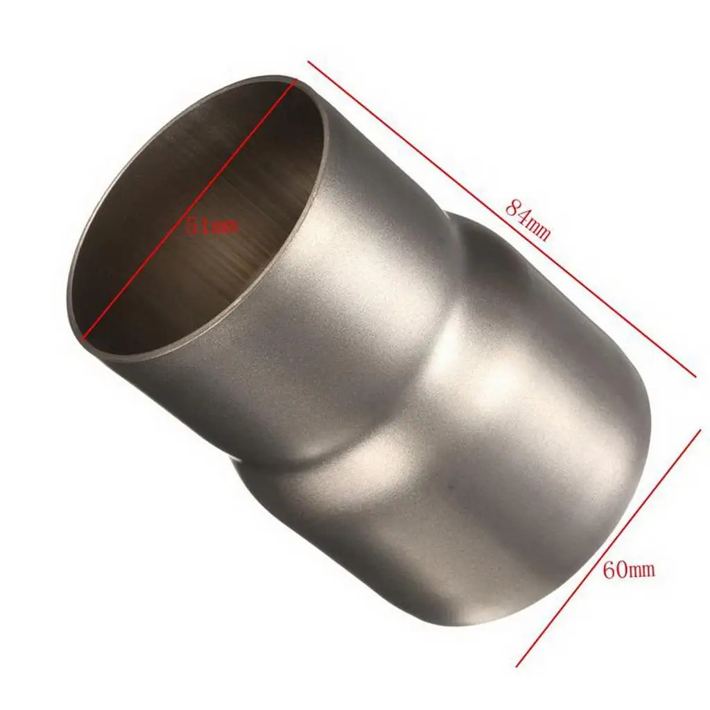Car Exhaust Pipe Exhaust Pipe Connector 60 to 51mm Heavy Duty Stainless Steel Exhaust Tube Adapter Reducer