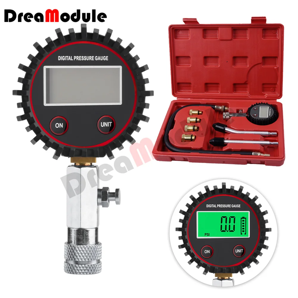 Automotive Compression Tester Digital Compression Gauge 200 PSI
