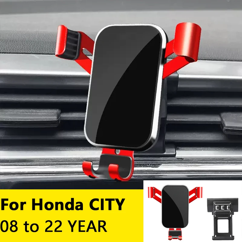 

For Car Cell Phone Holder Air Vent Mount GPS Gravity Navigation Accessories for Honda CITY 2008 to 2022 YEAR