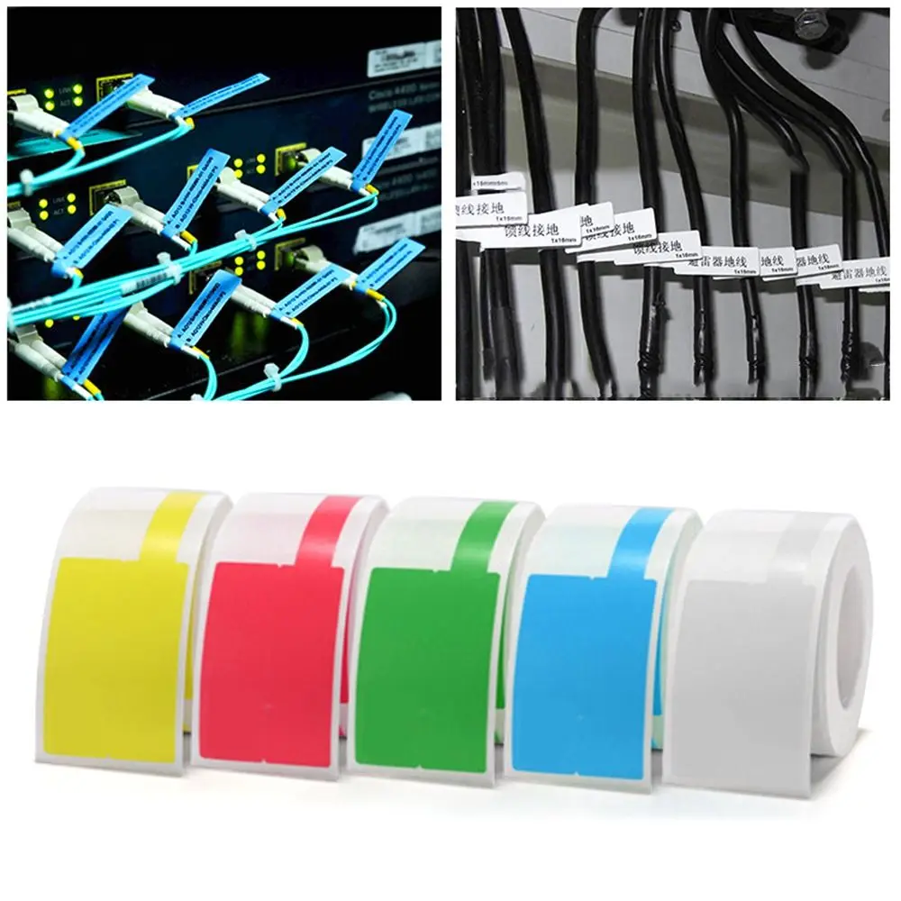 100pcs-Waterproof-Wiring-Accessories-Laser-Printer-Sticker-Label-Cable ...