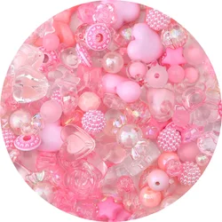Vintage Baroque Acrylic Beads in Spring Colors for Children's DIY Jewelry Crafts (Datgo)