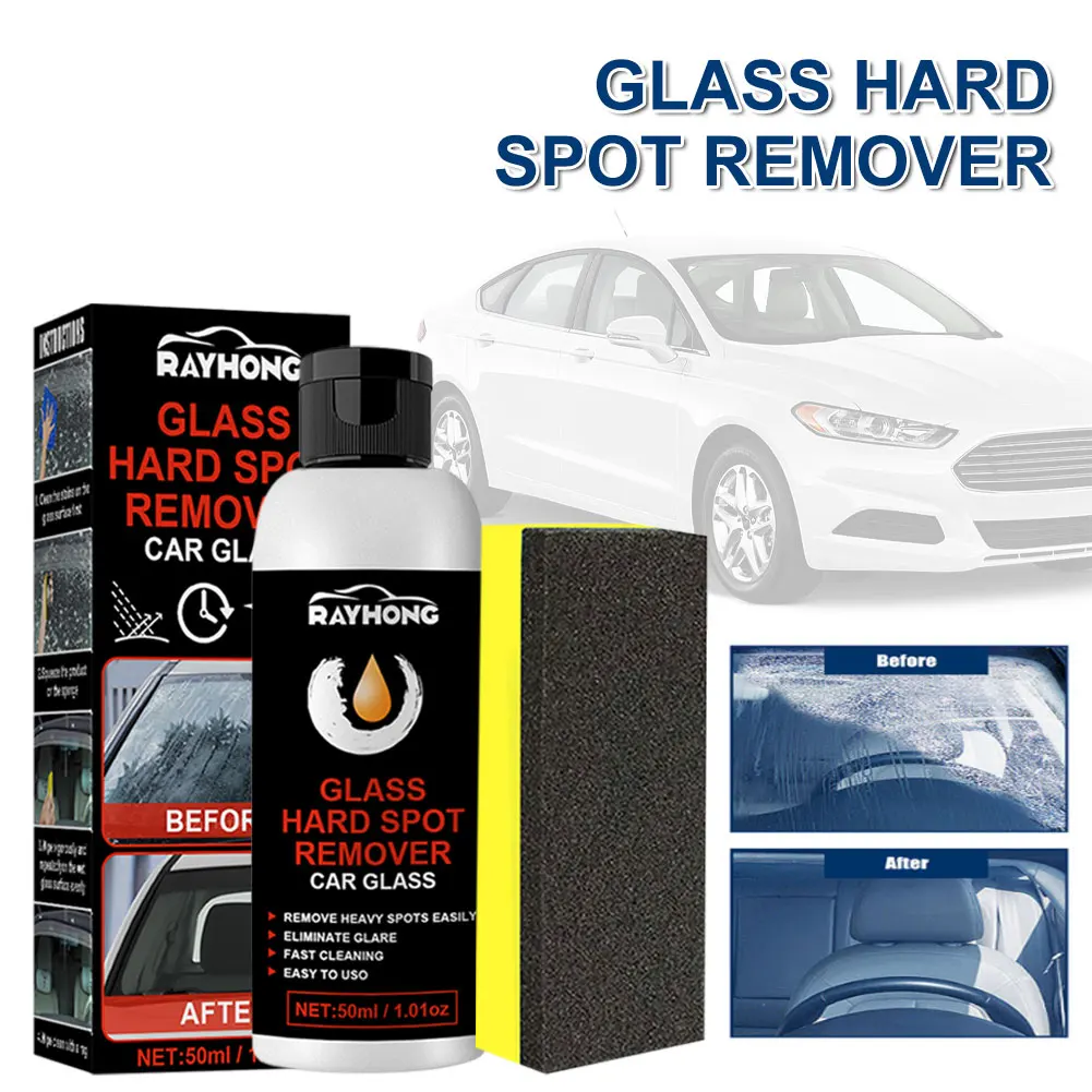 

Car Glass Oil Film Removing Paste Car Glass Polishing Film Coating Agent Waterproof Anti-fog Glass Cleaner For Auto Windshield