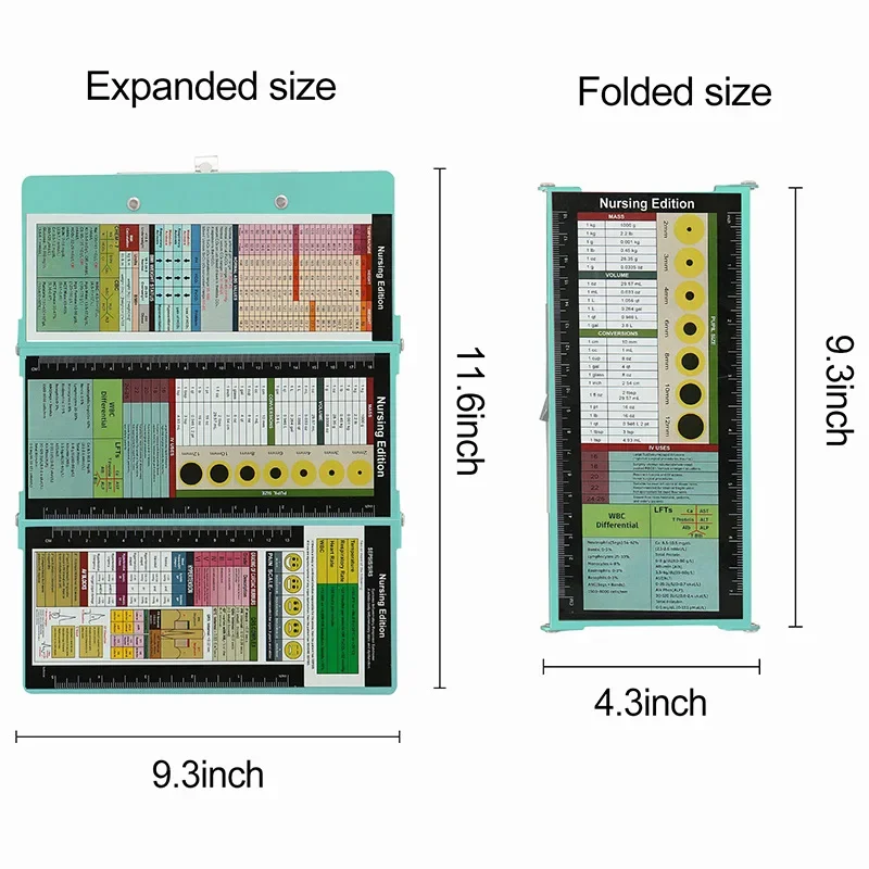 A4 Foldable Aluminum Alloy Medical Clipboard Multifunctional