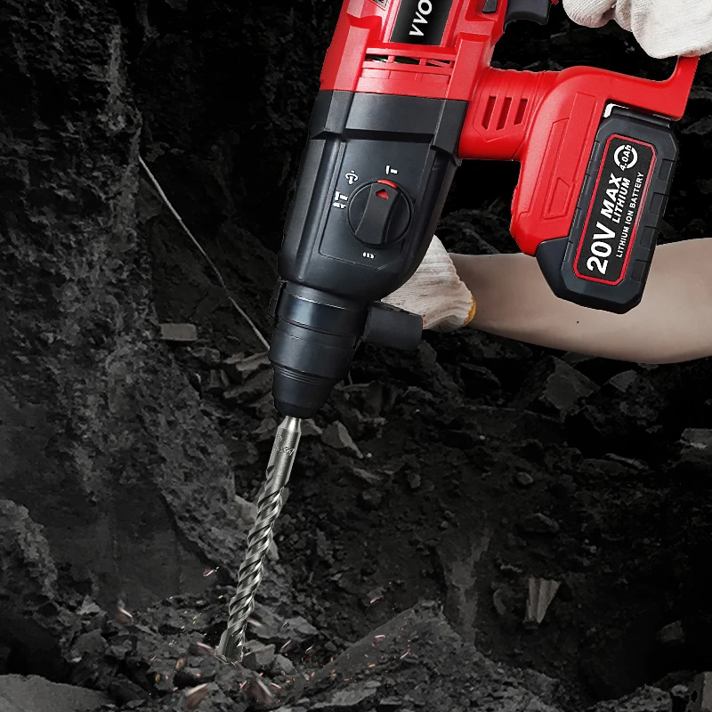 VVOSAI Electric Impact Drill Rotary Hammer Brushless Cordless Hammer Electric Drill for 18V Makita Lithium Battery 5