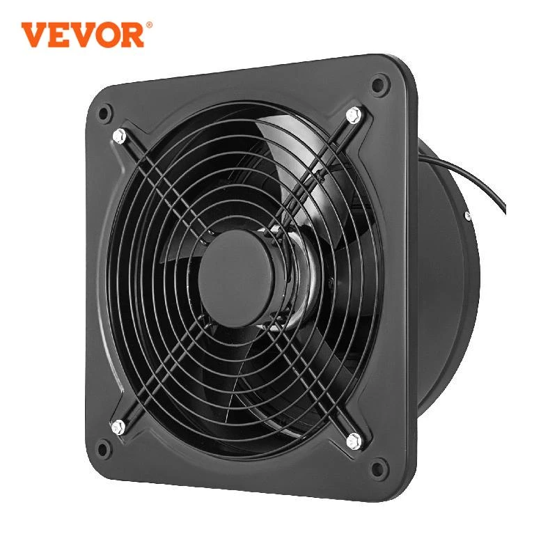 VEVOR Extractor de ventilación Industrial comercial, Extractor de aire de 10 "y 12", alta velocidad, ruido, para taller y almacén|Sistemas y piezas HVAC| - AliExpress