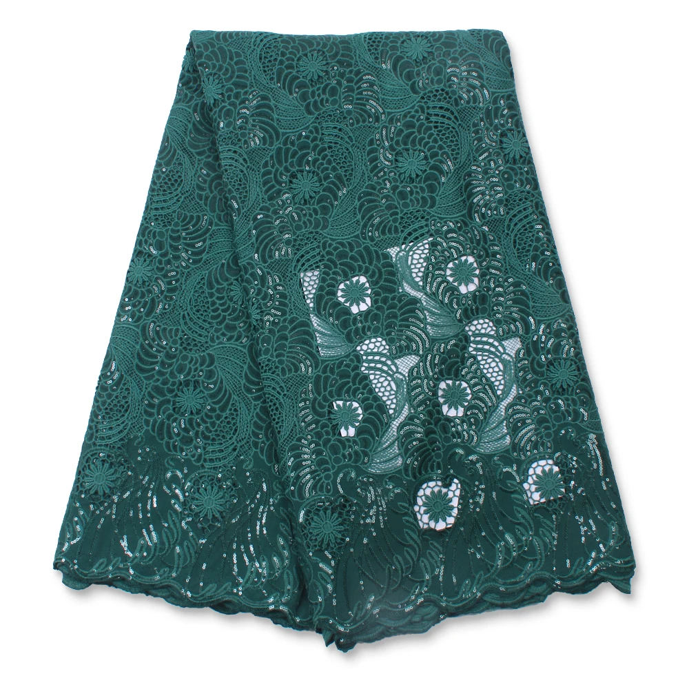 African Sequins Lace Fabric 2024 High quality Milk Silk Lace French Nigerian Embroidery Net Fabrics For Wedding Dress Sewing
