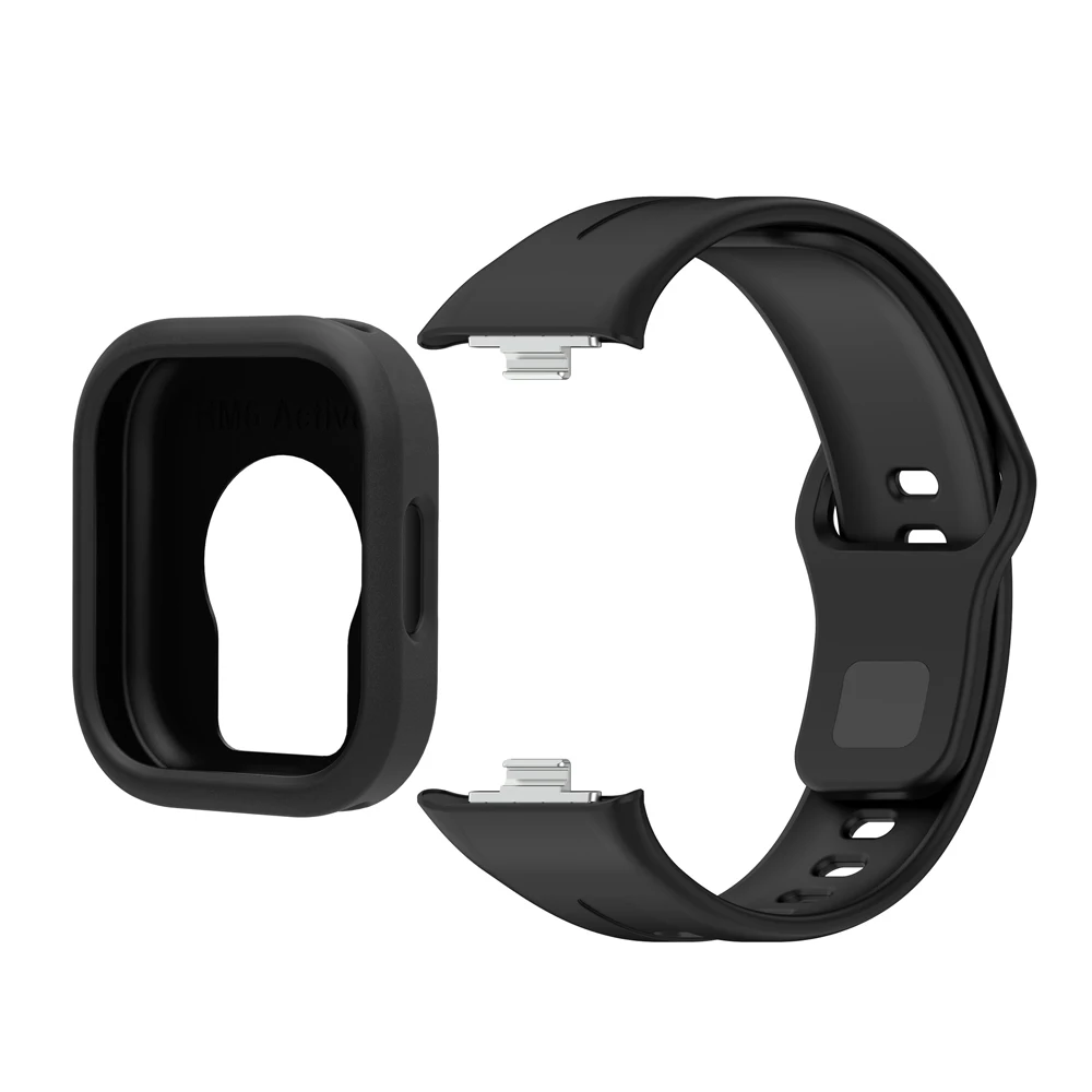Smartwatch Silicone Case and Band Set - Protective Cover and Replacement Strap