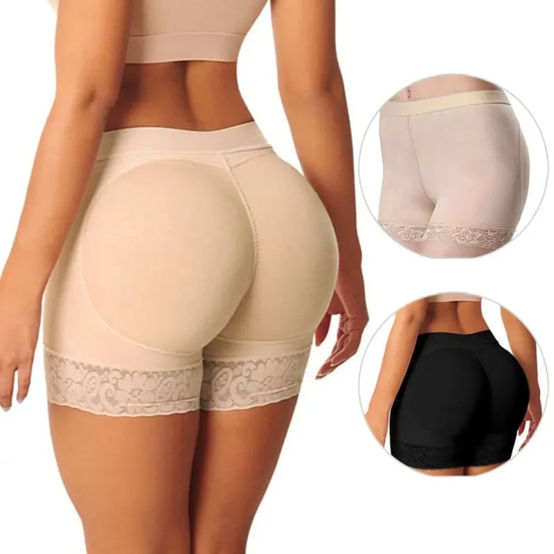 Sexy Women's Underwear Seamless Lace Safety Shorts Boxer Plus Size Female Panties Shorts Pants Shaper Hips Pads with Air Cushion