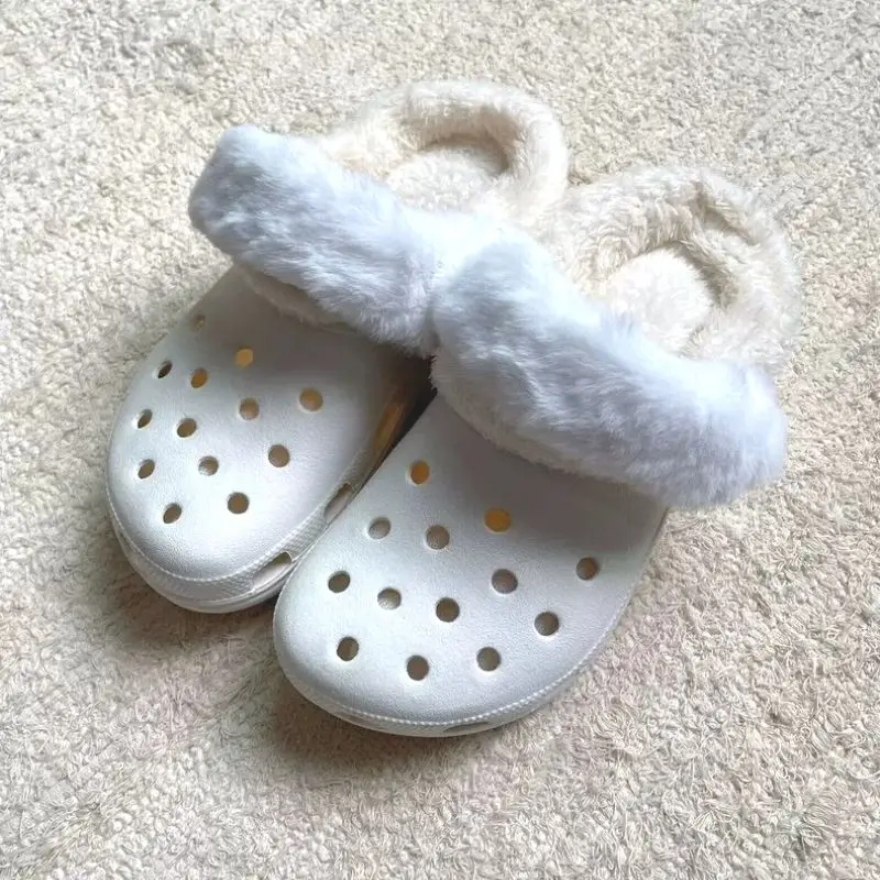 

Новинка 2024, зимние плюшевые стельки для кроксовых ботинок, термоподкладка для обуви, мужские и женские съемные вставки, Детский Рождественский подарок