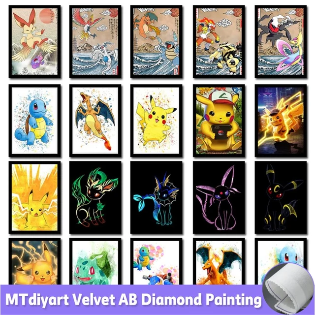 Diamond Painting New Collection 2023  Pokemon Diamond Art Painting Kits -  Diamond - Aliexpress