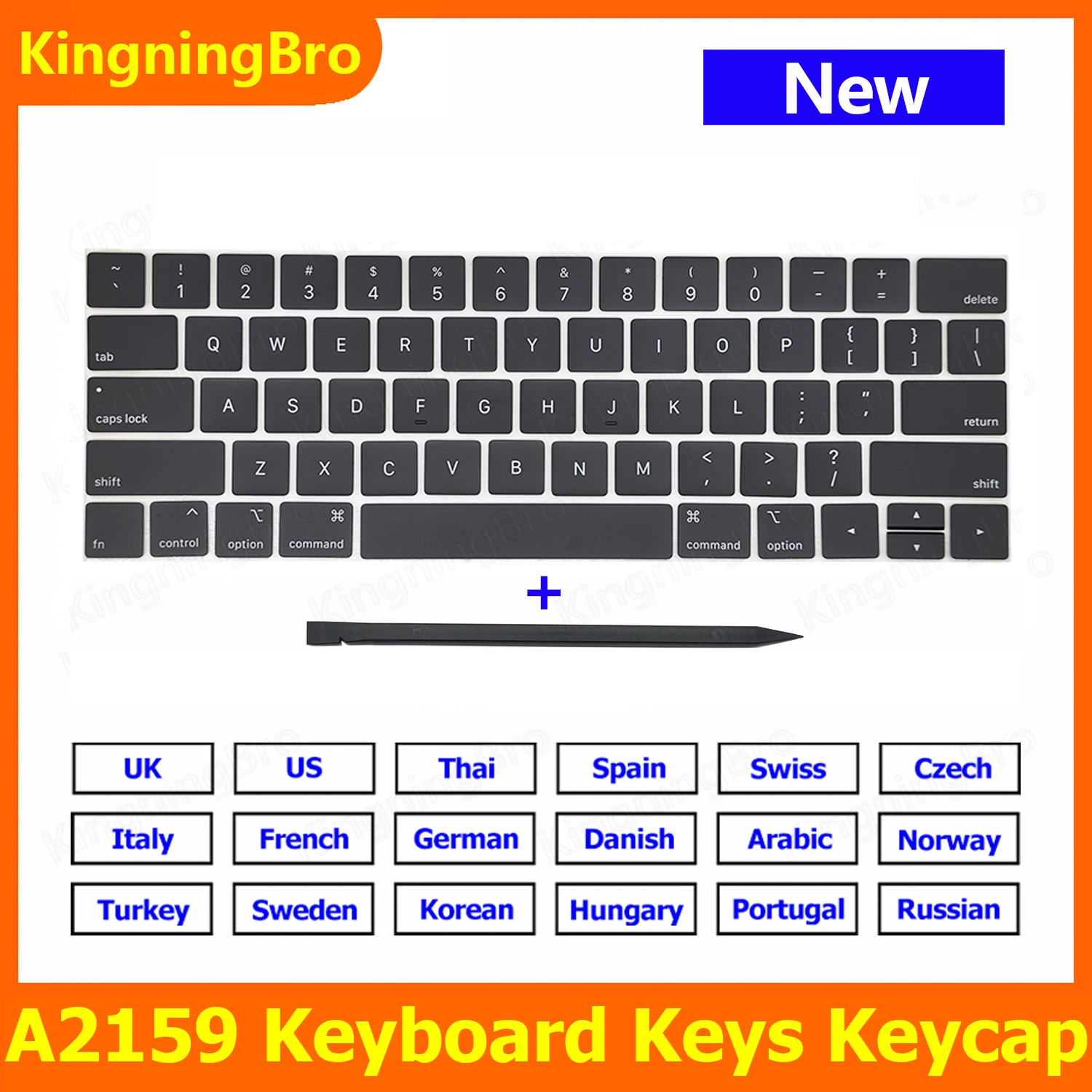 New Replacement Keycaps Keys Key Cap For Macbook Pro Retina 13" A2159 Keyboard Keycap UK US Spain French Russian German 2019