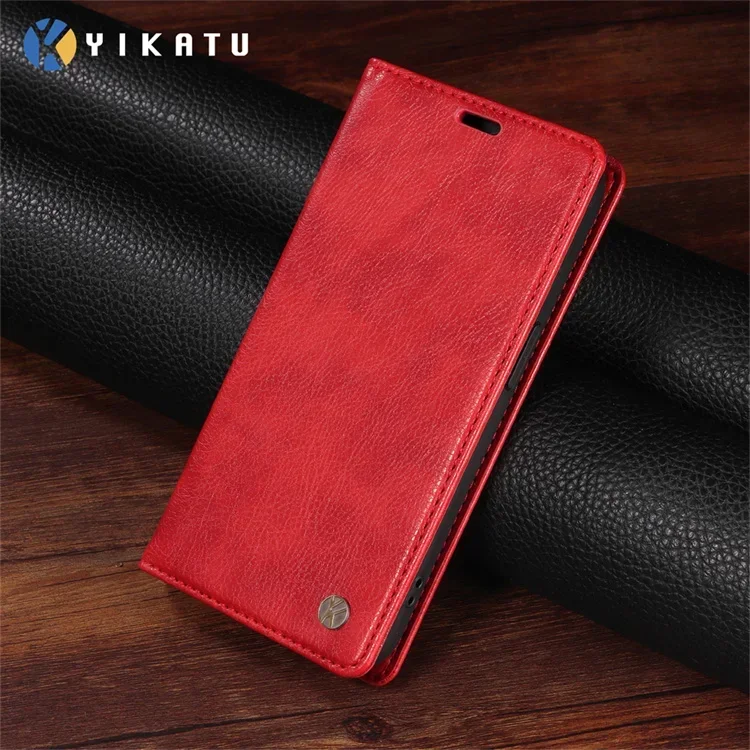 Luxury Magnetic Leather Flip Wallet Case - Premium Cover