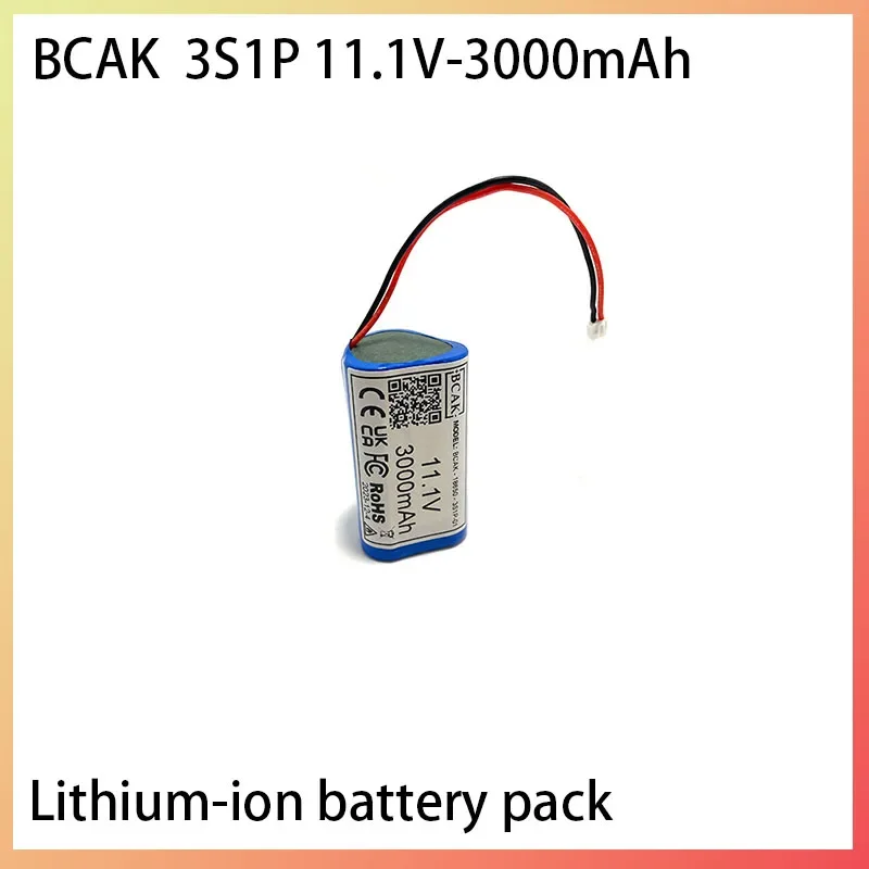 

BCAK 3S1P 11.1V 3000mAh Battery 18650 Lithium Battery Pack with 5A BMS for Bluetooth Speaker Flashlight Fascia Gun Backup Power