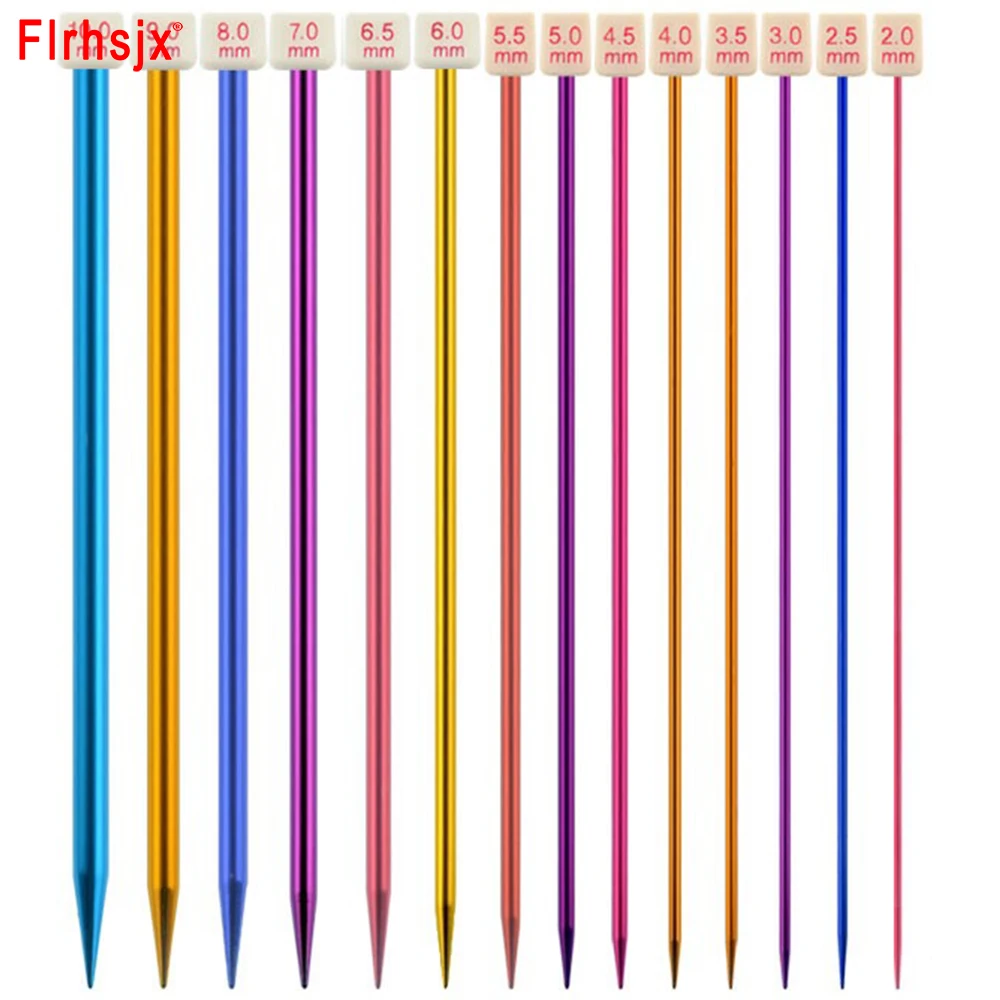 Straight Single Pointed Knitting Needles 13.8 Inch Length Knitting