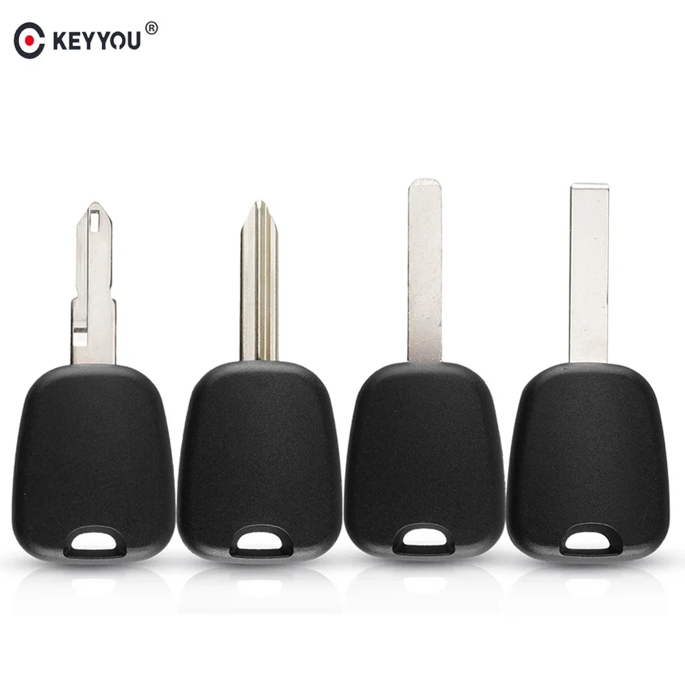 

KEYYOU 10pcs Transponder Auto Car Key Cover Case Fob For Peugeot 307 206 for Citroen C2 C1 C3 Uncut Remote Key Blade