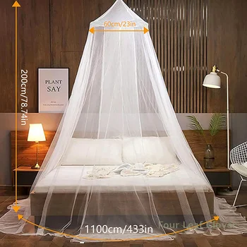 [ZY44] moustiquaire pour auvent de lit grand dôme moustiquaire suspendu lit filet tente suspendue anti-insectes dôme tente literie 1