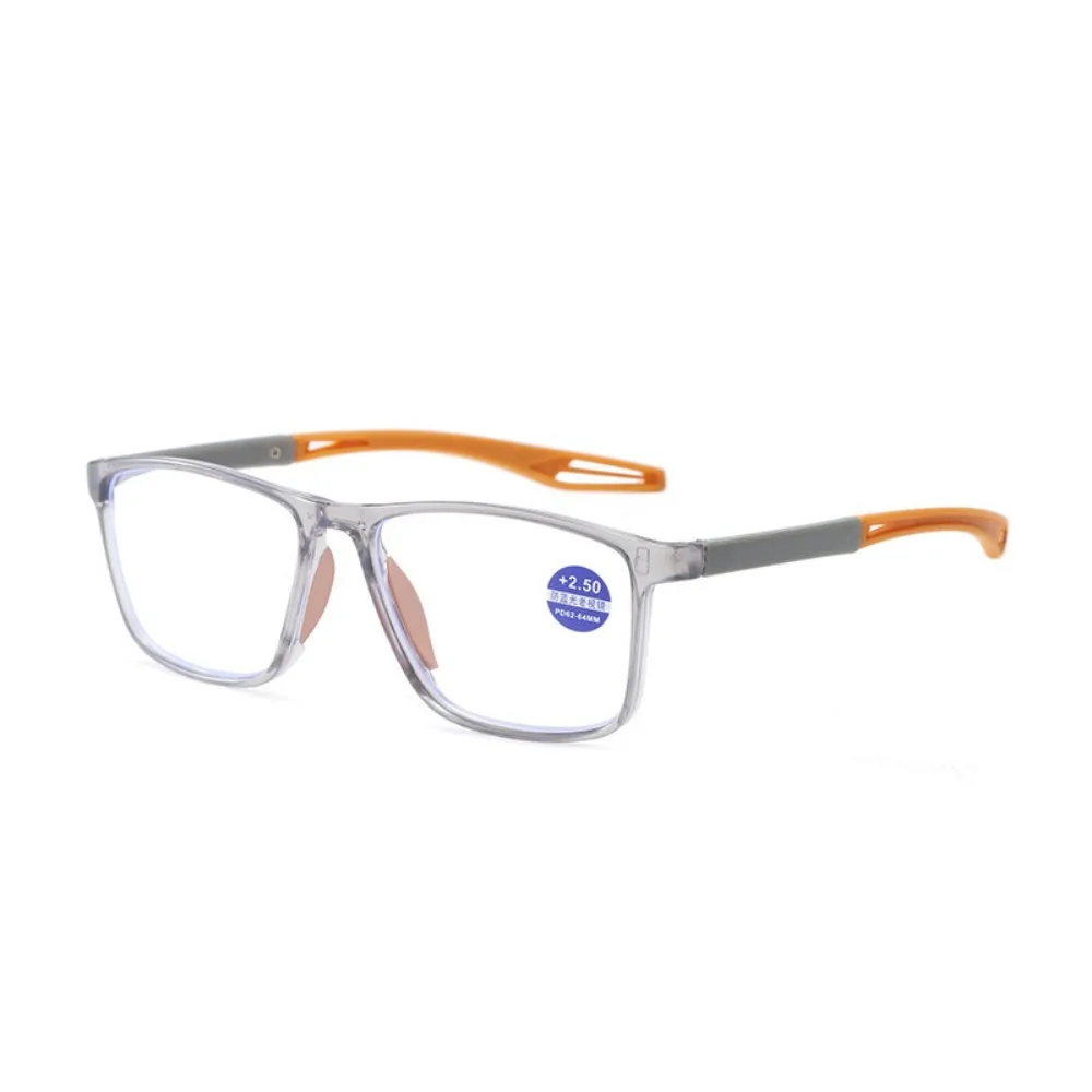Reading Glasses TR90 Sport Men Ultralight Anti Blue Light Presbyopia Eyeglasses Hyperopia Optical Eyewear Diopters