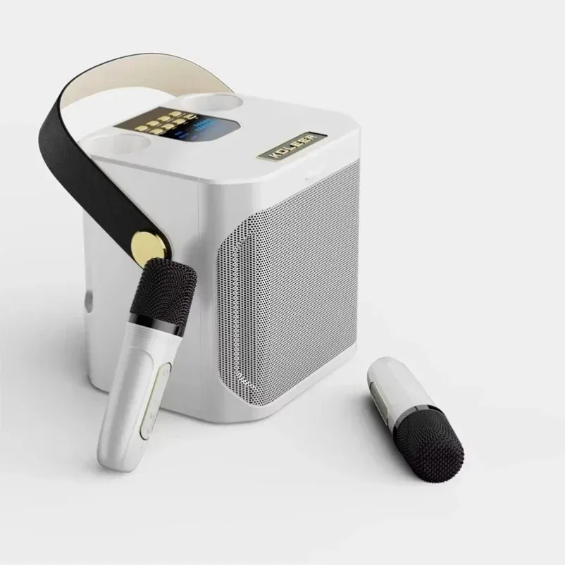 VIKEFON Portable K-Song Bluetooth Speaker with Dual Microphone