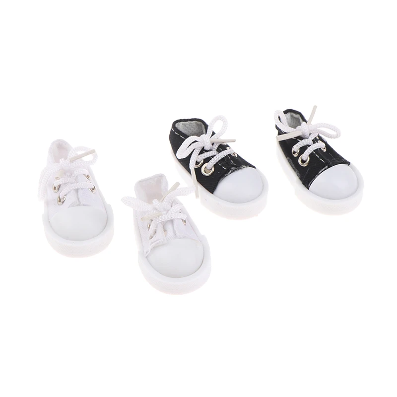 

Doll Shoes 5cm Lace-Up Canvas Shoes Girl`s Toy For 30cm 1/6 Dolls Change shoes