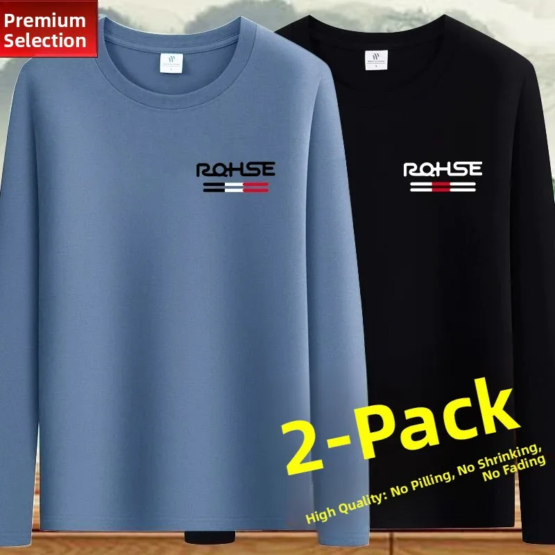 2 pieces [long sleeve small rq] mist blue + black