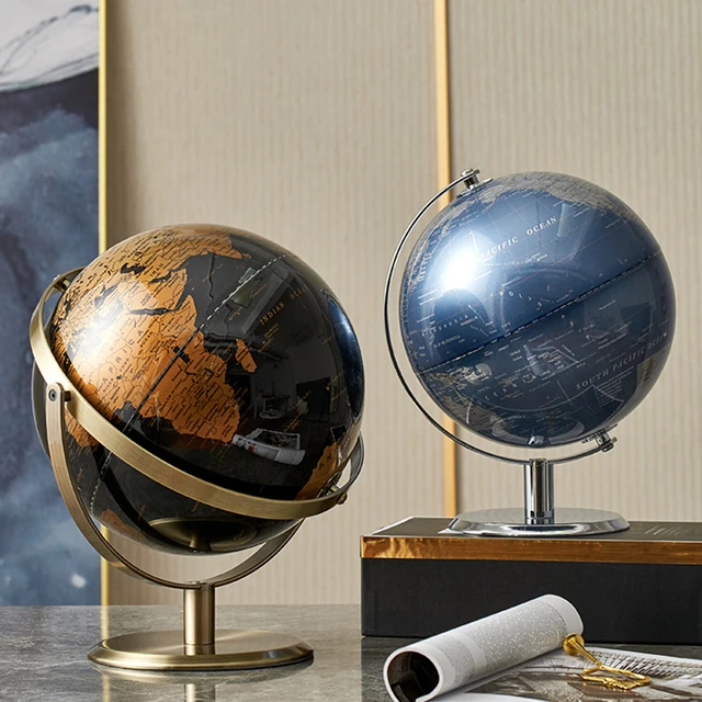World Globe Figurines for Interior Globe Geography Kids Education Office Decor Accessories Home Decor Birthday Gifts for Kids 1