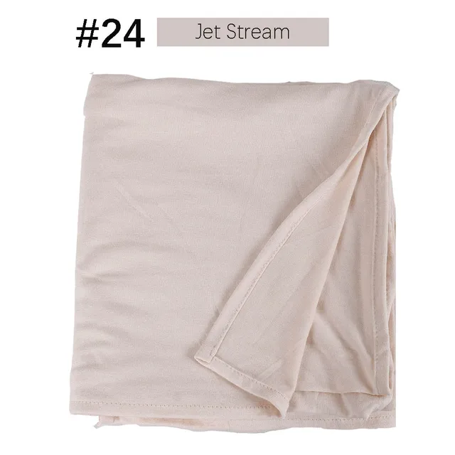 Muslim Women Premium Instant Cotton Jersey Hijab Scarf Jersey Hijabs Scarves With Hoop Pinless HeadScarves 53 colors 24