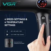 VGR Sèche-cheveux professionnel puissant Moteur sans balais amélioré 110 000 tr/min Souffleur Promotion Convient aux salons de coiffure à domicile Sèche-cheveux ionique V-469 4
