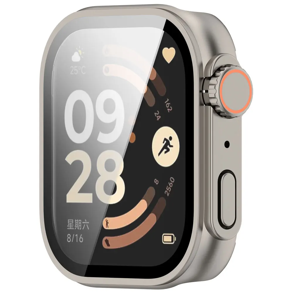 Redmi Watch 6 Protective Shell with Tempered Glass Screen Protector