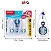M&G 3Pcs Double-sided Adhesive Tape 8m*6mm Classic Design Removable Double-Sided Glue for Crafts/Office Creative Stationery Tool 6