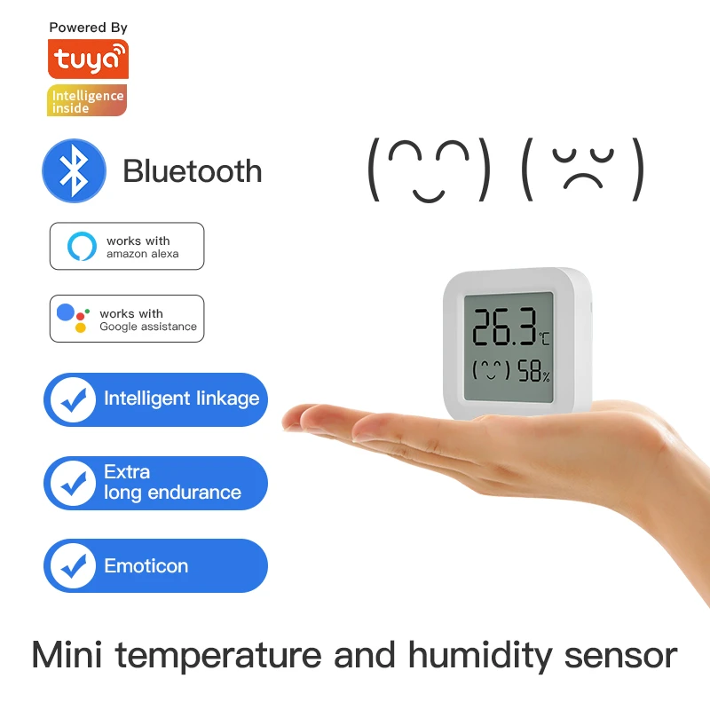 Bluetooth Temperature Humidity Sensor with LCD Screen Smart Scene