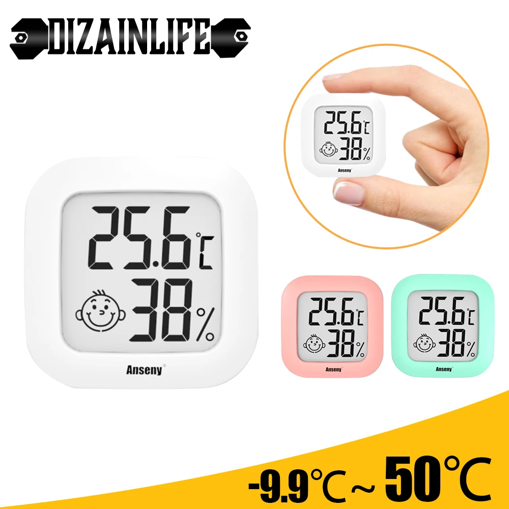 Mini Thermometer LCD Digital Temperature Room Hygrometer Gauge Sensor Indoor Outdoor Humidity Meter Thermometer Temperature Tool