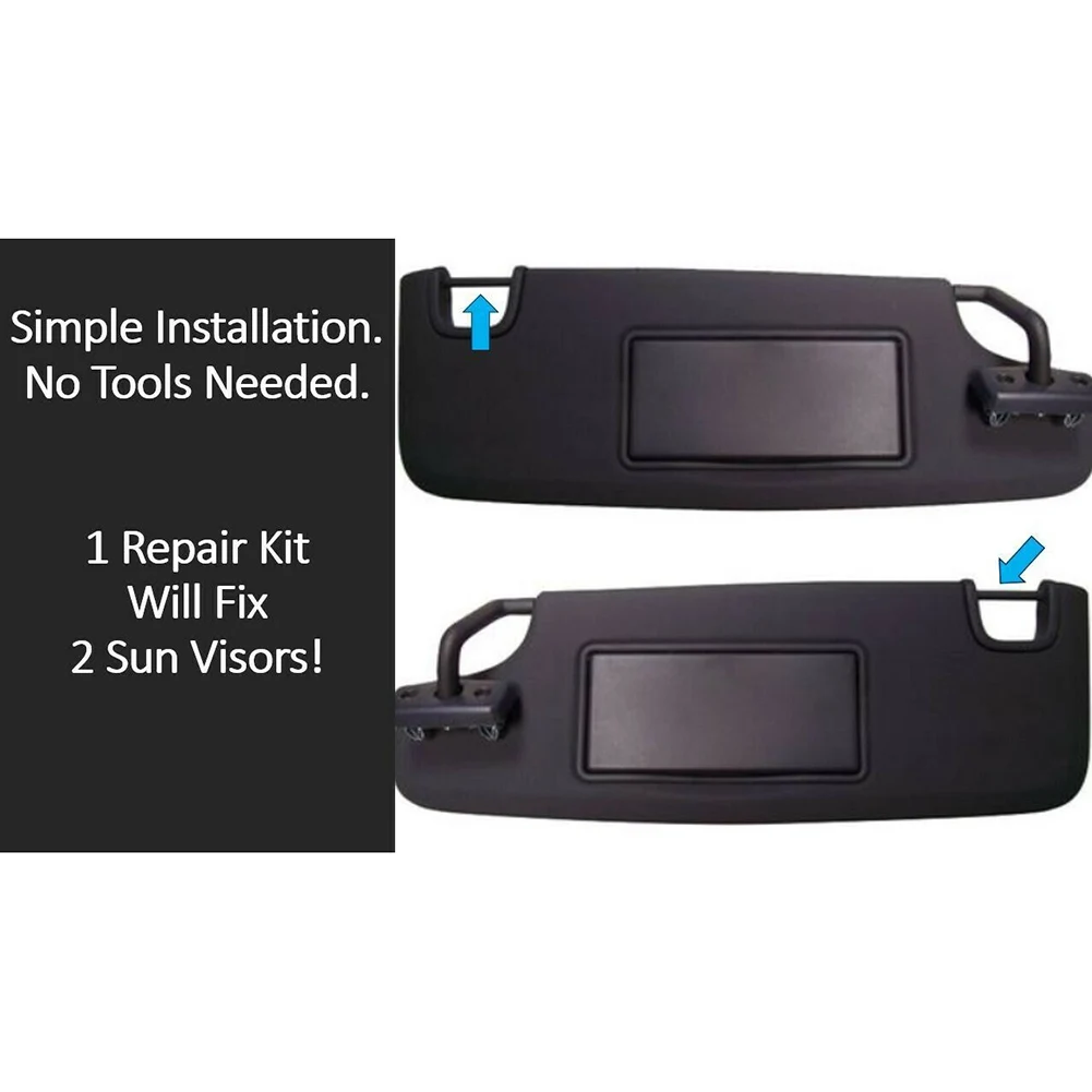 1sets Sun Visor Repair Kit Left And Right Sun Visor-Black For Jeep For Wrangler  JK JKU High Quality Replacement Visor Repair Kit - AliExpress