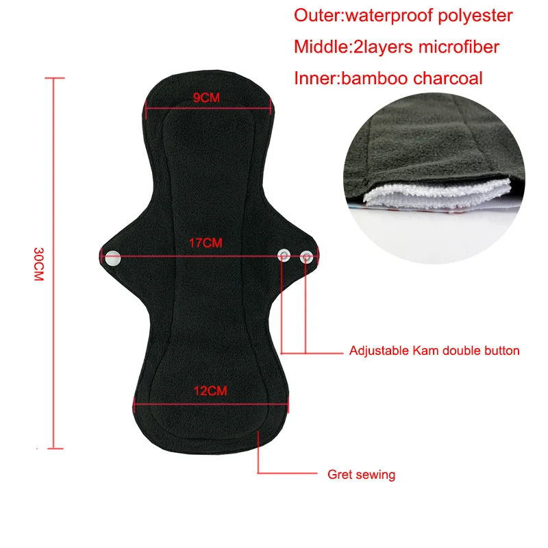 Рисунок 5 - Женские менструальные прокладки с бамбуковым углем