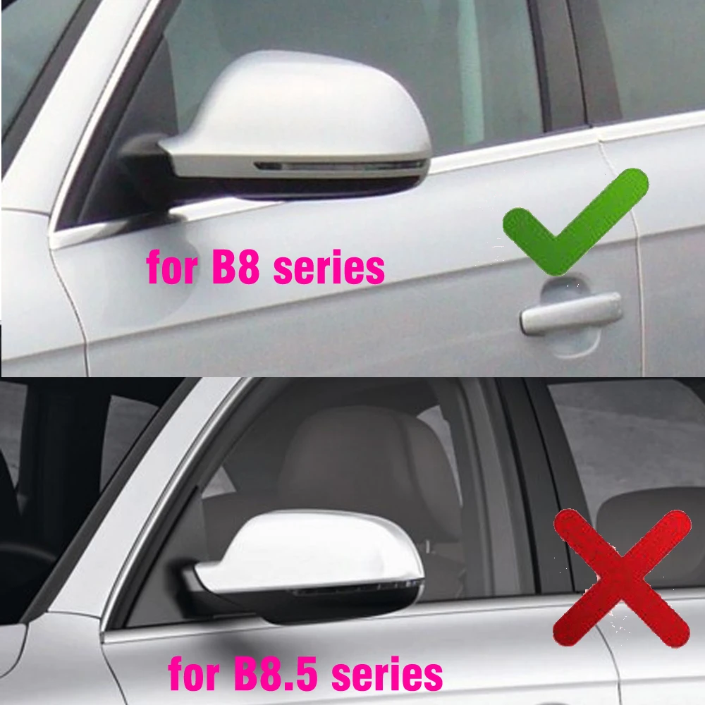 Copertura specchietto auto per Audi A4 B8 A3 A5 A6 Q3 argento cromato opaco  copertura specchietto retrovisore protezione Cap Car Styling