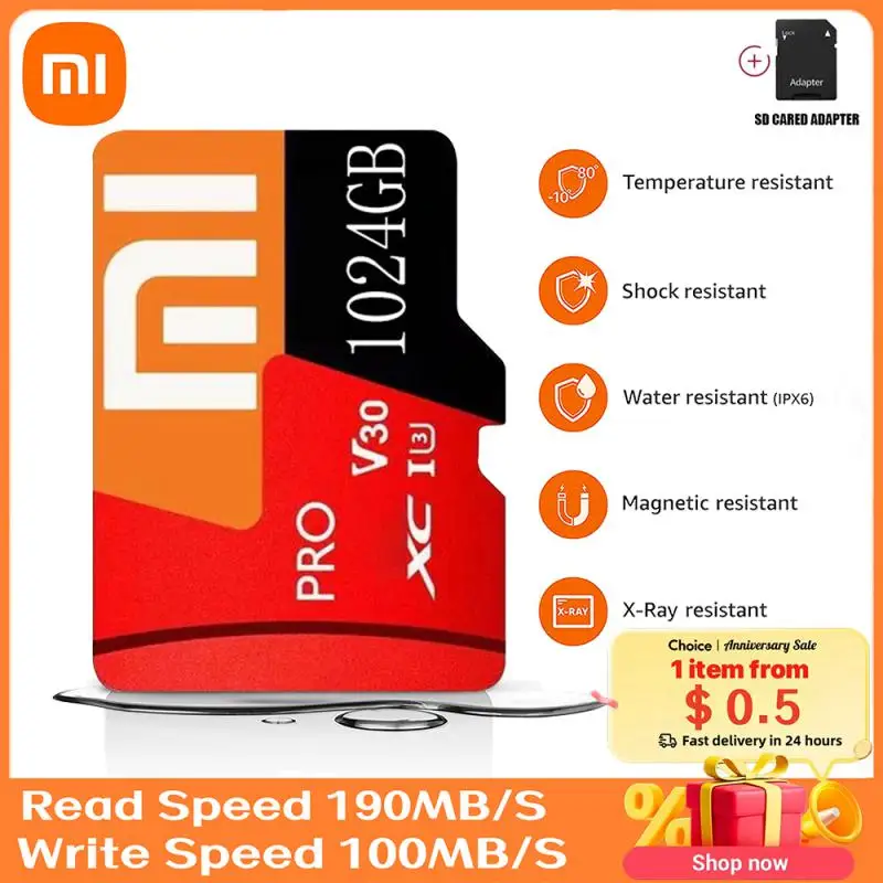 Xiaomi Micro Memory Sd Card 128Gb 64Gb 256 Gb Sd Card Sd/Tf Flash Card 64 128 256 Gb 1Tb Scheda Di Memoria Per Telefono Camer