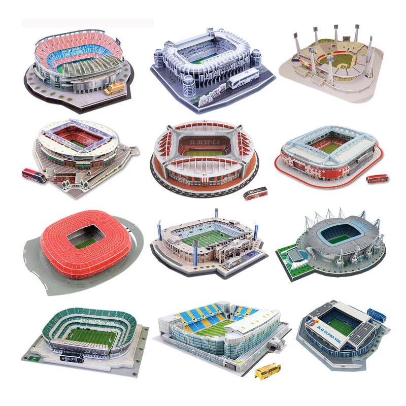 

DIY 3D World Famous Building Model Three-dimensional Jigsaw Puzzle Football Stadium Stadium DIY Assembling Toy P253