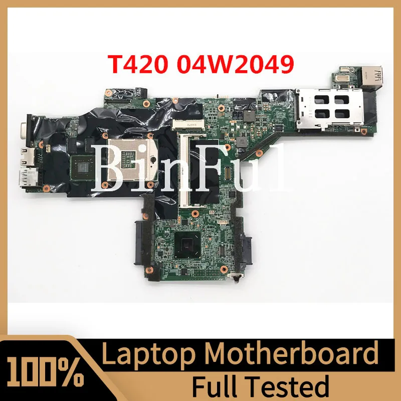 

04W2049 Mainboard For Lenovo ThinkPad T420 Laptop Motherboard QM67 N12P-NS1-S-A1 GPU DDR3 100% Fully Tested Working Well