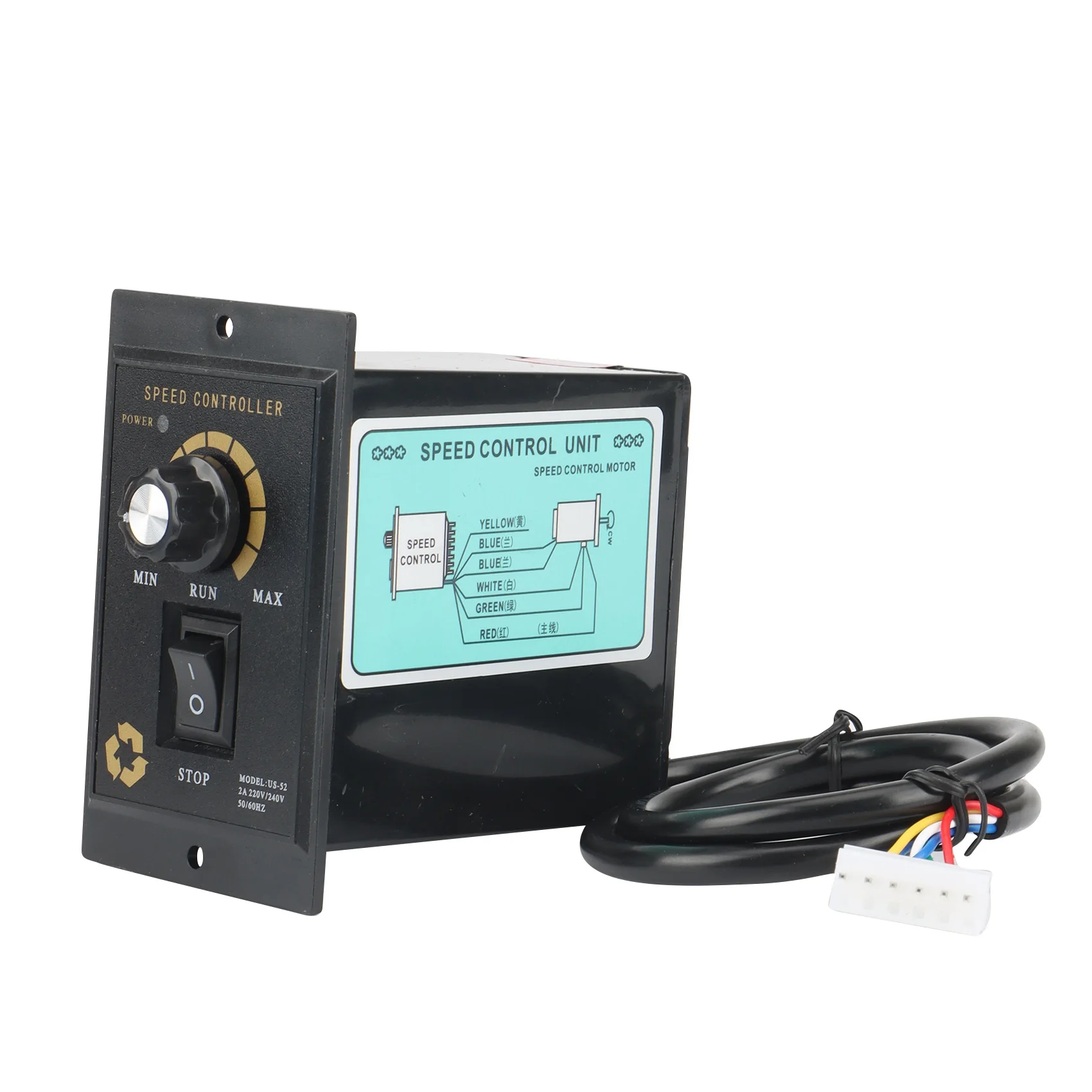 500W Motor Speed Controller AC 220V Precision Regulator Controller Forward and Reverse Motor Speed