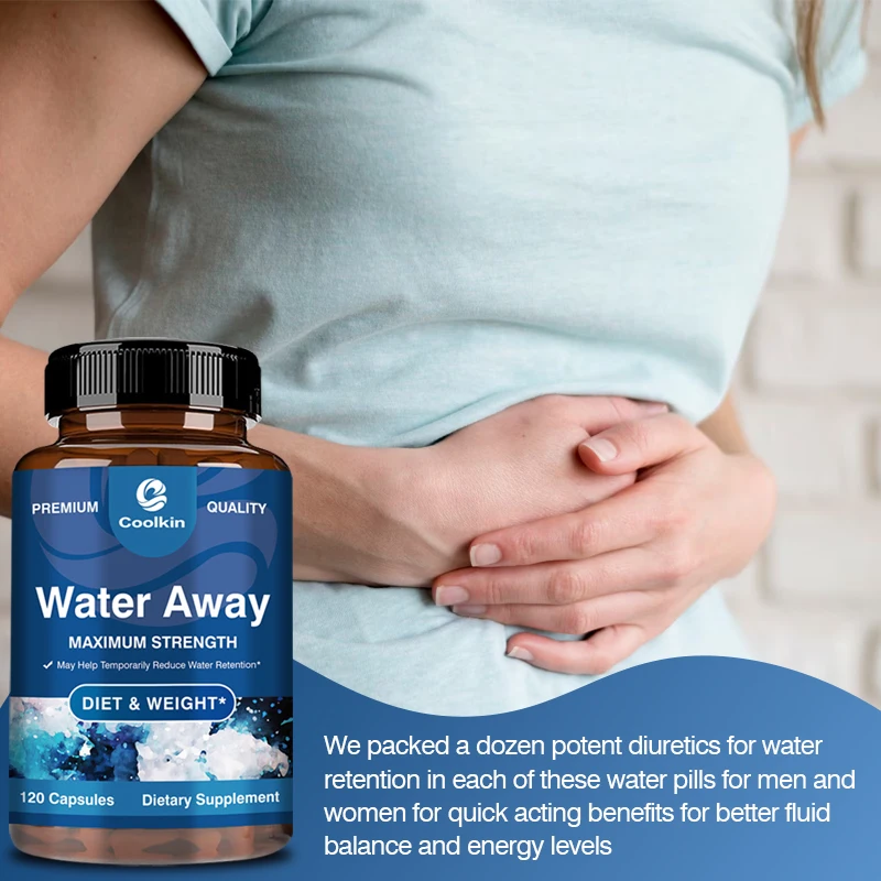 Natural Diuretic Water Away Capsules-Diuretic, Relieves Bloating, Supports Fluid Balance