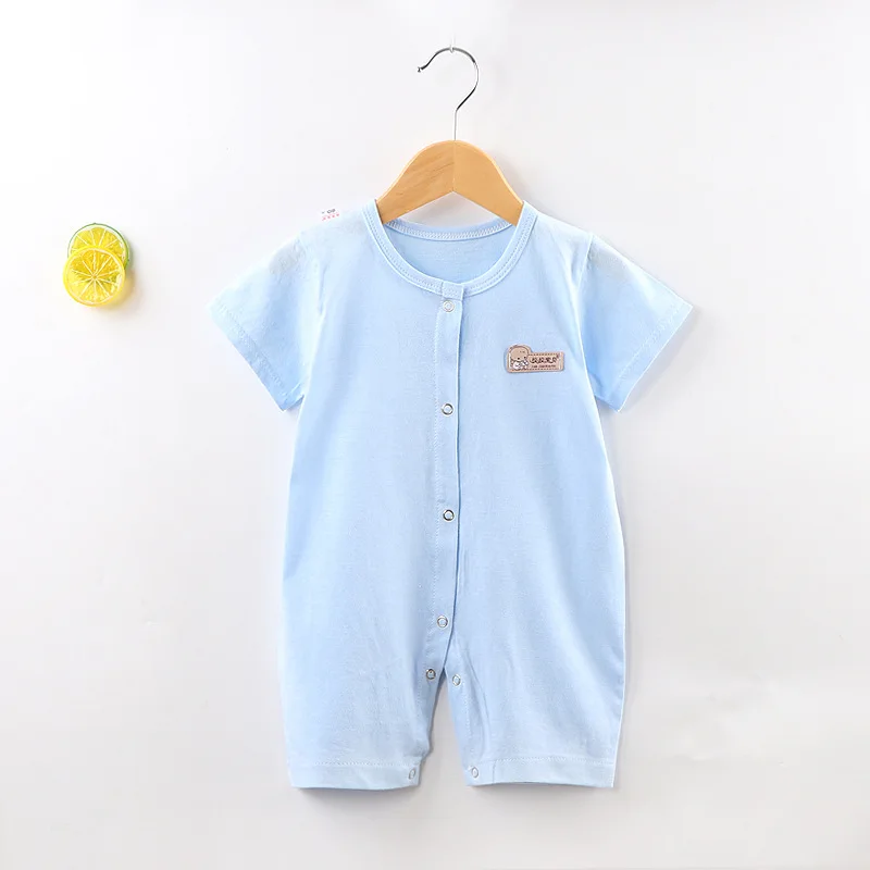 Summer Cartoon Baby Rompers Boys Girls Jumpsuits Newborn Short Sleeve Baby Climbing Clothes Infant Cotton Body Costumes Pajamas cool baby bodysuits	 Baby Rompers