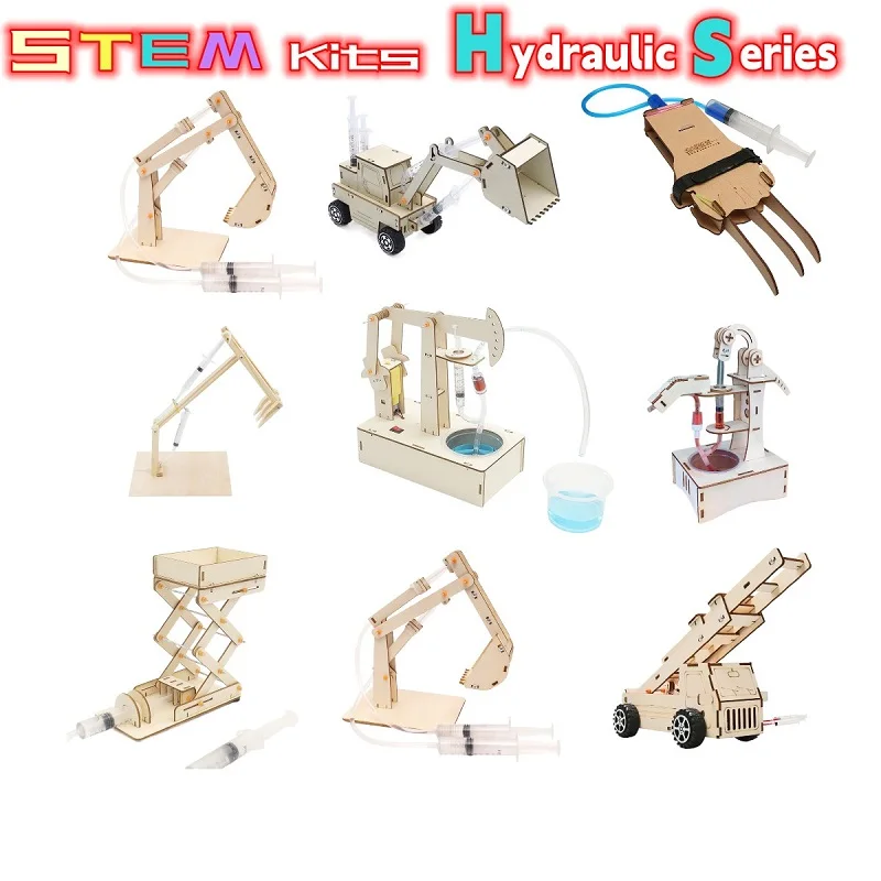 

STEAM DIY Educational Physical Hydraulic Series Pressure Dynamic Model Science Kits Experiment Technology Stem Set Toy for Kids